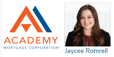 Academy Mortgage Jaycee Romrell Loan Officer Assistant
